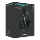 Logitech® MX Master 3S Performance Wireless Mouse, 2.4 GHz Frequency/32 ft Wireless Range, Right Hand Use, Black (LOG910006556) Each