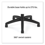 Alera® Alera Aeson Series Multifunction Task Chair, Supports Up to 275 lb, 15" to 18.82" Seat Height, Black Seat/Back, Black Base (ALEAS42M14) Each