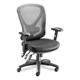 Alera® Alera Aeson Series Multifunction Task Chair, Supports Up to 275 lb, 15" to 18.82" Seat Height, Black Seat/Back, Black Base (ALEAS42M14) Each