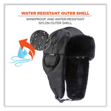 ergodyne® N-Ferno 6802 Classic Trapper Hat, Small/Medium, Black, Ships in 1-3 Business Days (EGO16843) Each