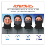 ergodyne® N-Ferno 6844 Dual-Layer Balaclava Face Mask, Nylon; Spandex, One Size Fits Most, Black, Ships in 1-3 Business Days (EGO16844) Each