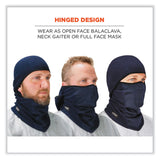 ergodyne® N-Ferno 6823 Hinged Balaclava Face Mask, Fleece, One Size Fits Most, Navy, Ships in 1-3 Business Days (EGO16851) Each