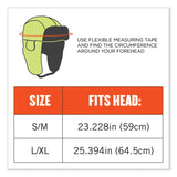 ergodyne® N-Ferno 6802 Classic Trapper Hat, Small/Medium, Lime, Ships in 1-3 Business Days (EGO16853) Each