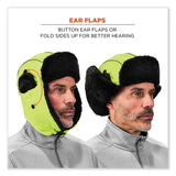 ergodyne® N-Ferno 6802 Classic Trapper Hat, Large/X-Large, Lime, Ships in 1-3 Business Days (EGO16855) Each