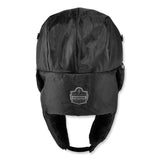 ergodyne® N-Ferno 6802Z Zippered Trapper Hat, Small/Medium, Black, Ships in 1-3 Business Days (EGO16857) Each