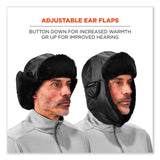 ergodyne® N-Ferno 6802Z Zippered Trapper Hat, Small/Medium, Black, Ships in 1-3 Business Days (EGO16857) Each