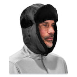 ergodyne® N-Ferno 6802Z Zippered Trapper Hat, Small/Medium, Black, Ships in 1-3 Business Days (EGO16857) Each