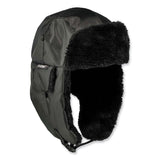 ergodyne® N-Ferno 6802Z Zippered Trapper Hat, Large/X-Large, Black, Ships in 1-3 Business Days (EGO16859) Each