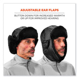 ergodyne® N-Ferno 6802Z Zippered Trapper Hat, Large/X-Large, Black, Ships in 1-3 Business Days (EGO16859) Each