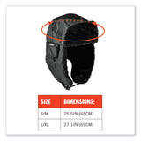 ergodyne® N-Ferno 6802Z Zippered Trapper Hat, Large/X-Large, Black, Ships in 1-3 Business Days (EGO16859) Each