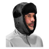 ergodyne® N-Ferno 6802Z Zippered Trapper Hat, Large/X-Large, Black, Ships in 1-3 Business Days (EGO16859) Each