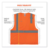 ergodyne® GloWear 8210HL Class 2 Economy Mesh Hook and Loop Vest, Polyester, Small/Medium, Orange, Ships in 1-3 Business Days (EGO21013) Each