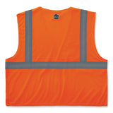 ergodyne® GloWear 8210HL Class 2 Economy Mesh Hook and Loop Vest, Polyester, Large/X-Large, Orange, Ships in 1-3 Business Days (EGO21015) Each
