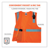 ergodyne® GloWear 8210HL Class 2 Economy Mesh Hook and Loop Vest, Polyester, Large/X-Large, Orange, Ships in 1-3 Business Days (EGO21015) Each