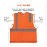 ergodyne® GloWear 8210HL Class 2 Economy Mesh Hook and Loop Vest, Polyester, 2X-Large/3X-Large, Orange, Ships in 1-3 Business Days (EGO21017) Each