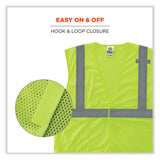 ergodyne® GloWear 8210HL Class 2 Economy Mesh Hook and Loop Vest, Polyester, X-Small, Lime, Ships in 1-3 Business Days (EGO21021) Each