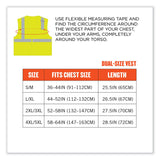 ergodyne® GloWear 8210HL Class 2 Economy Mesh Hook and Loop Vest, Polyester, 4X-Large/5X-Large, Lime, Ships in 1-3 Business Days (EGO21029) Each
