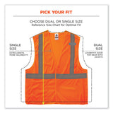 ergodyne® GloWear 8215BA Class 2 Economy Breakaway Mesh Vest, Polyester, X-Small, Orange, Ships in 1-3 Business Days (EGO21061) Each