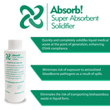 Absorb! Fluid Solidifier 1,200 cc Bottle 23.5 oz. (406888_CS) 175/CS