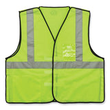 ergodyne® GloWear 8216BA Class 2 Breakaway Mesh ID Holder Vest, Polyester, Large/X-Large, Lime, Ships in 1-3 Business Days (EGO21095) Each