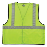 ergodyne® GloWear 8216BA Class 2 Breakaway Mesh ID Holder Vest, Polyester, Large/X-Large, Lime, Ships in 1-3 Business Days (EGO21095) Each