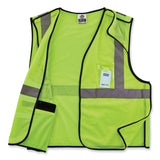 ergodyne® GloWear 8216BA Class 2 Breakaway Mesh ID Holder Vest, Polyester, Large/X-Large, Lime, Ships in 1-3 Business Days (EGO21095) Each