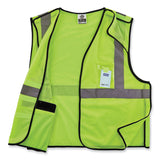 ergodyne® GloWear 8216BA Class 2 Breakaway Mesh ID Holder Vest, Polyester, 2X-Large/3X-Large, Lime, Ships in 1-3 Business Days (EGO21097) Each