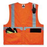 ergodyne® GloWear 8220Z Class 2 Standard Mesh Zipper Vest, Polyester, Large/X-Large, Orange, Ships in 1-3 Business Days (EGO21115) Each