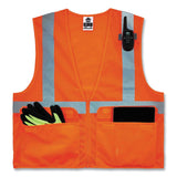 ergodyne® GloWear 8220Z Class 2 Standard Mesh Zipper Vest, Polyester, 2X-Large/3X-Large, Orange, Ships in 1-3 Business Days (EGO21117) Each