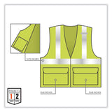ergodyne® GloWear 8220HL Class 2 Standard Mesh Hook and Loop Vest, Polyester, Large/X-Large, Lime, Ships in 1-3 Business Days (EGO21145) Each