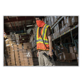 ergodyne® GloWear 8229Z Class 2 Economy Two-Tone Zipper Vest, Polyester, 4X-Large/5X-Large, Orange, Ships in 1-3 Business Days (EGO21309) Each