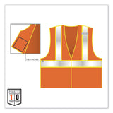 ergodyne® GloWear 8230Z Class 2 Two-Tone Mesh Zipper Vest, Polyester, Small/Medium, Orange, Ships in 1-3 Business Days (EGO21313) Each