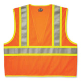 ergodyne® GloWear 8230Z Class 2 Two-Tone Mesh Zipper Vest, Polyester, Large/X-Large, Orange, Ships in 1-3 Business Days (EGO21315) Each
