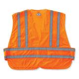 ergodyne® GloWear 8244PSV Class 2 Expandable Public Safety Hook and Loop Vest, Polyester, Med/Large, Orange, Ships in 1-3 Business Days (EGO21360) Each