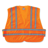 ergodyne® GloWear 8244PSV Class 2 Expandable Public Safety Hook and Loop Vest, Polyester, XL/2XL, Orange, Ships in 1-3 Business Days (EGO21362) Each