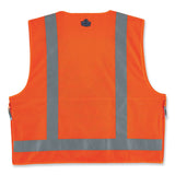 ergodyne® GloWear 8250Z Class 2 Surveyors Zipper Vest, Polyester, Small/Medium, Orange, Ships in 1-3 Business Days (EGO21413) Each