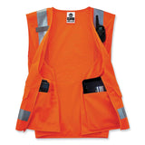 ergodyne® GloWear 8250Z Class 2 Surveyors Zipper Vest, Polyester, 4X-Large/5X-Large, Orange, Ships in 1-3 Business Days (EGO21419) Each