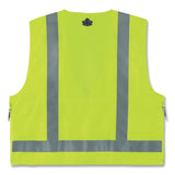 ergodyne® GloWear 8250Z Class 2 Surveyors Zipper Vest, Polyester, 2X-Large/3X-Large, Lime, Ships in 1-3 Business Days (EGO21427) Each