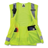 ergodyne® GloWear 8250Z Class 2 Surveyors Zipper Vest, Polyester, 2X-Large/3X-Large, Lime, Ships in 1-3 Business Days (EGO21427) Each
