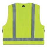 ergodyne® GloWear 8250Z Class 2 Surveyors Zipper Vest, Polyester, 4X-Large/5X-Large, Lime, Ships in 1-3 Business Days (EGO21429) Each