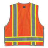 ergodyne® GloWear 8254HDZ Class 2 Heavy-Duty Surveyors Zipper Vest, Polyester, Small/Medium, Orange, Ships in 1-3 Business Days (EGO21453) Each