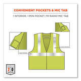 ergodyne® GloWear 8261FRHL Class 2 Dual Compliant FR Hook and Loop Safety Vest, 2X-Large/3X-Large, Lime, Ships in 1-3 Business Days (EGO21467) Each