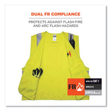 ergodyne® GloWear 8261FRHL Class 2 Dual Compliant FR Hook and Loop Safety Vest, 4X-Large/5X-Large, Lime, Ships in 1-3 Business Days (EGO21469) Each