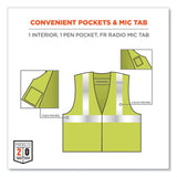 ergodyne® GloWear 8261FRHL Class 2 Dual Compliant FR Hook and Loop Safety Vest, 4X-Large/5X-Large, Lime, Ships in 1-3 Business Days (EGO21469) Each