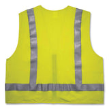 ergodyne® GloWear 8262FRZ Class 2 FR Surveyor Zipper Vest, Tencel/Modacrylic/Para-aramid/Kevlar, L/XL, Lime, Ships in 1-3 Business Days (EGO21485) Each