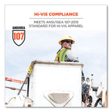 ergodyne® GloWear 8262FRZ Class 2 FR Surveyor Zipper Vest, Tencel/Modacrylic/Para-aramid/Kevlar, L/XL, Lime, Ships in 1-3 Business Days (EGO21485) Each