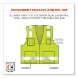 ergodyne® GloWear 8262FRZ Class 2 FR Surveyor Zipper Vest, Tencel/Modacrylic/Para-aramid/Kevlar, L/XL, Lime, Ships in 1-3 Business Days (EGO21485) Each