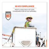 ergodyne® GloWear 8262FRZ Class 2 FR Surveyor Zip Vest, Tencel/Modacrylic/Para-aramid/Kevlar, 4XL/5XL, Lime, Ships in 1-3 Business Days (EGO21489) Each