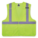 ergodyne® GloWear 8217BA Class 2 Breakaway Mesh Vest, Polyester, 2X-Large/3X-Large, Lime, Ships in 1-3 Business Days (EGO21527) Each
