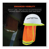 ergodyne® GloWear 8005 Hi-Vis Hard Hat Neck Shade, 20 x 12.5, Orange, Ships in 1-3 Business Days (EGO29051) Each